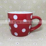 Stocked Cheap Red Ceramic Cup,Ceramic Coffee Cup , Milk Mug thumbnail-6
