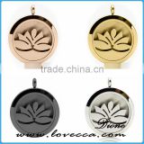 Wholesale 316L stainless steel aromatherapy essential oil pendant necklace