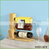 Bamboo red wine holder /countertop wine display holder Homex-BSCI