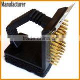 Three-in-One BBQ Grill Cleaner Shovel Sponge Cleaning Brush 3 in 1 BBQ Grill Cleaning Brush thumbnail-1