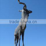 Animal Metal Bronze Garden Metal Craft Life Size Antelope Statues thumbnail-4