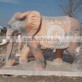 Outdoor Garden Decoration Stone Carving Elephant Marble Stone thumbnail-3