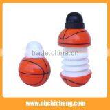 Plastic Basketball Shape Collapsible Water Bottle/Folding Water Bottle thumbnail-1