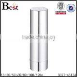 China Luxury High Quality Hot Products Personal Care Cosmetic Silver Airless Lotion Bottle With Pump Factory Price thumbnail-2