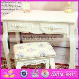 2016 Best Sale Luxurious Bedroom Table and Chair Wooden Vanity Furniture W08G191 thumbnail-5