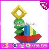 Best Design Classic Geometry Blocks Wooden Baby Learning Shapes W13E065 thumbnail-2