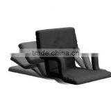 Black Portable Lazy Quilted Chair Sports Stadium Seat thumbnail-3