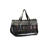 Wholesale Floral Folding Duffle Bags With Inner Zipper Pocket and Reusage Recycle Shopping Travel Bags With Handles thumbnail-3