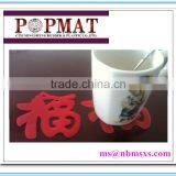 Customized Shape Logo Printed Rubber Furniture Coasters thumbnail-1