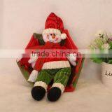 Santa Claus Snowman In Parachute Christmas Tree Hanging Ornament Xmas Decoration thumbnail-2