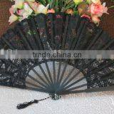 Black Color Lace Wedding Fan thumbnail-2