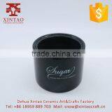 Wholesale Ceramic Black Tableware Stackable Mug Set With Rack thumbnail-1