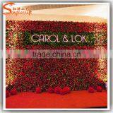 Colorful Artificial Flower Wall With Wholesale Flower Wall Backdrop Artificial Flower Wall thumbnail-3