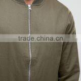 2017 Xinlan High Quality New Design Durable Ribbed Collar 100% Cotton Khaki Running Men Casual Jacket thumbnail-3