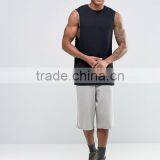 Best Price High Quality New Design Summer Cool Custom Black Gym Wear Comfortable Cotton Polyester Casual Men's Sport Tank Tops thumbnail-4