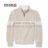 Long Sleeve Rib-knit Trim Half-zip Front Sweaters For Boys thumbnail-1