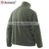 Oem Service Custom Color Plain Zipper-up Warm Windproof Polar Fleece Men's Coat thumbnail-2