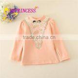 2016 New Design Girls Long Sleeve T-shirt and Girls Undershirt/ Undershirts With Factory Price thumbnail-1