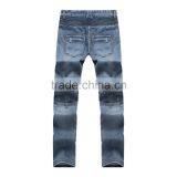 2016 Hot Men's Fashion Men's Jeans Bule Jeans Hole Personality Male Personality Pants Beggar thumbnail-2