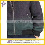 Ombre Bomber Jacket,fashion Subtle Ombre Effect Updates Jacket ,ribbed Trim Warmth Jacket thumbnail-5
