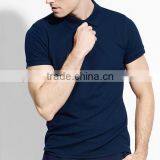 High Quality Promotional Custom 100 Cotton Blue Polo Shirt thumbnail-2