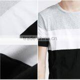 Hot Sale Oversized Promotion Stripe Soft Cotton Plain Man Custom Tshirt thumbnail-6