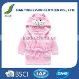 Kids Little Girls Hooded Pajamas Cartoon Animal Bath Robes thumbnail-1