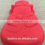 Safety Snowman Shape Silicone Chocolate Mould,soap Mold,diy Cake Mould thumbnail-2