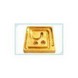 Anodized Yellow CNC Lathe Machine Parts / CNC Brass Machined Products For Mold