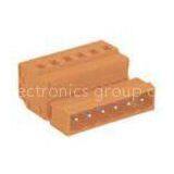 IEC 250V 12A UL 300V 15A Male MCS Connector With Spring - Cage Clamp Orange
