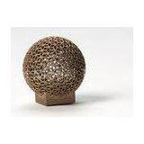 Aluminum DMLS 3D Printing for Sphere Shape , Golden Electroplating