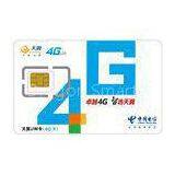 CMYK Printed Contact Smart Card / OTA LTE Classic JAVA Telecom SIM Card for GSM Network