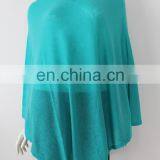 V-neck Summer Wearing Women Merino Wool Acrylic Nylon Blend Ponsho Wraps thumbnail-3