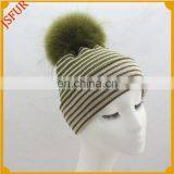2017 Merino Wool Knitted Beanie Hat Winter Hats Women thumbnail-5