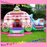 Luxury carriage inflatable pricess combo