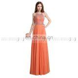 Glamorous Elegant Halter Necklines Chiffon Glittering Beaded Evening Dress Long Evening Dresses AJ020 thumbnail-1