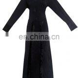 Black Lycra(Stretchable) + Velvet Diamond Stone Work Islamic Burqa / Casual Daily Wear Islamic Burkha thumbnail-2