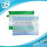 Manufacture Custom Shaped Fashionable Cheap Waterproof Transparent Brand Handle Bulk Multifunction PVC Zipper Makeup Bag thumbnail-4