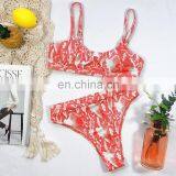 10 цветов сексуальный зелёный леопард, бикини с змеиным узором, однотонный купальник. Женский стиль купальников thumbnail-4