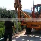 hydraulic diesel photovoltaic fence guardrail  post pile driver for sale price