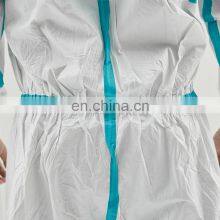 Custom Micropore Tape Body Protective Disposable Microporous Coverall With Boot Covers PPE Disposable Gowns thumbnail-5