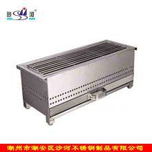 BBQ Grill utensils stainless steel rectangle charcoat barbecue stove with drawer，chiese manufacture