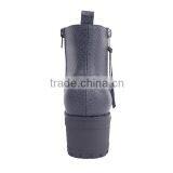 Hot Selling Woman Wholesale Best Price Two Zippers Mid Heel Anti Slip Ankle Boots thumbnail-5