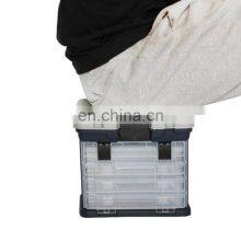 27*17*26cm Waterproof ABS Fishing Tackle Seat Fishing Accessories Swivels Hook Lure Bait Storage Fishing Tackle Box thumbnail-4