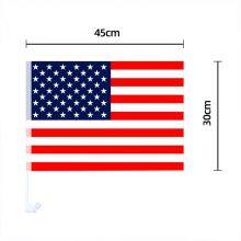 New Style USA Car Flag Custom Logo 30*45cm Decorations Sports Events Colorful Logo thumbnail-1