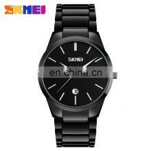 SKMEI 9140 Mens Stainless Steel Metal Belt Current Watches Man Japan Quartz Calendar Watch Men Luxury thumbnail-1