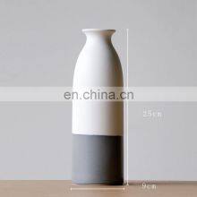 New Product Nordic Japanese Style Vase Hydroponics Tabletop White Ceramic Vase For Flower Arrangement Home Decor thumbnail-5