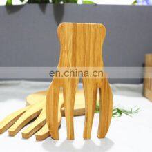 Amazon Hot Sale Salad Claws Set Multifunctional Hotel Restaurant 2 Pieces Bamboo Salad Hands thumbnail-3