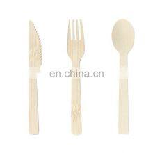 New Type Eco Friendly Fork Knife Spoon Bamboo Disposable Cutlery Set Biodegradable Bamboo Tableware thumbnail-5