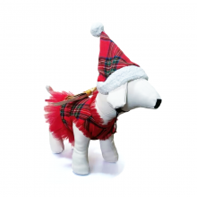 Bulldog Red Cute Dress/ Golden Bow Bulldog Dress/ Customize Dog Dress/ Customizable Dog Dress/ thumbnail-2